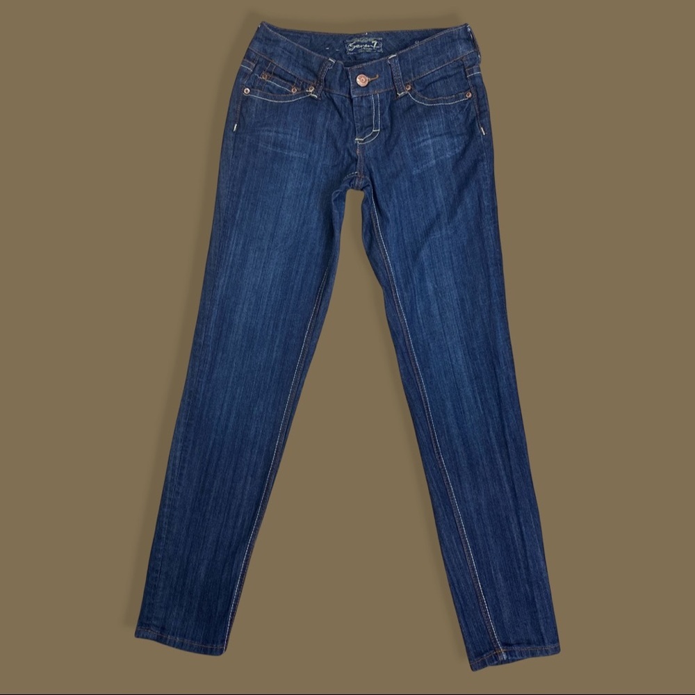 Dark Wash "Skinny" Capris